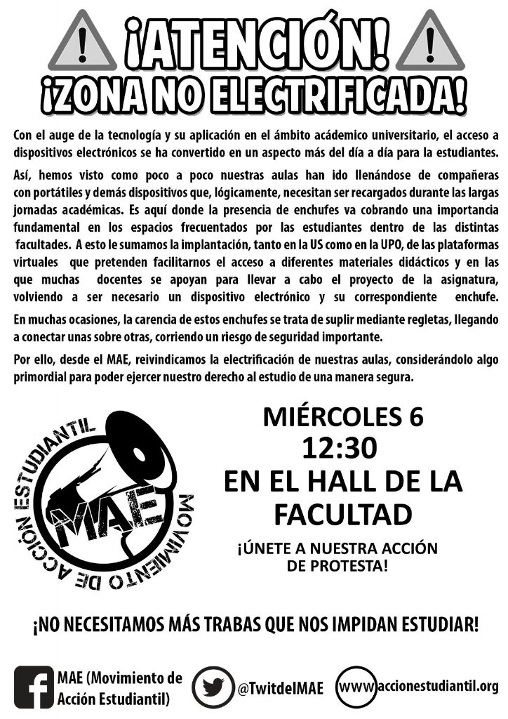 MAEFCOM's tweet photo. Nos vemos a las 12:30 en el Hall de la facultad!! NO NECESITAMOS MÁS TRABAS QUE NOS IMPIDAN ESTUDIAR https://t.co/B5ScfENBKp