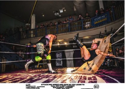 TWrestlingmag's tweet photo. At @ATTACKWrestling this past weekend fans were treated to awesomeness. 📷 by @OliRingside #20FootLadder #wrestling https://t.co/eyxyxfBgxy