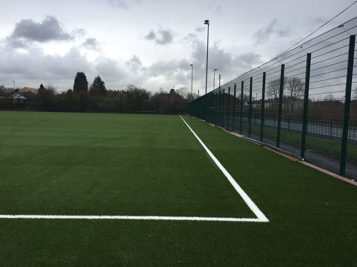 Installation coming along nicely of the Greenfield Evolution XQ 40mm Synthetic Grass in Heywood.