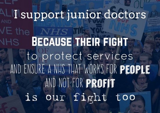 billybragg's tweet photo. Junior Doctors are this generation's miners. If they are defeated, in 10 years the NHS as we know it will be gone https://t.co/WvAPpOOqaR