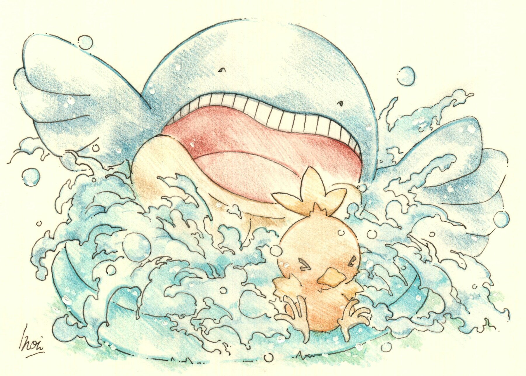 旧 Inori 今日のポケモン図鑑 ｎｏ ３４２ ホエルコの みずびたし T Co Isjbitin3c Twitter