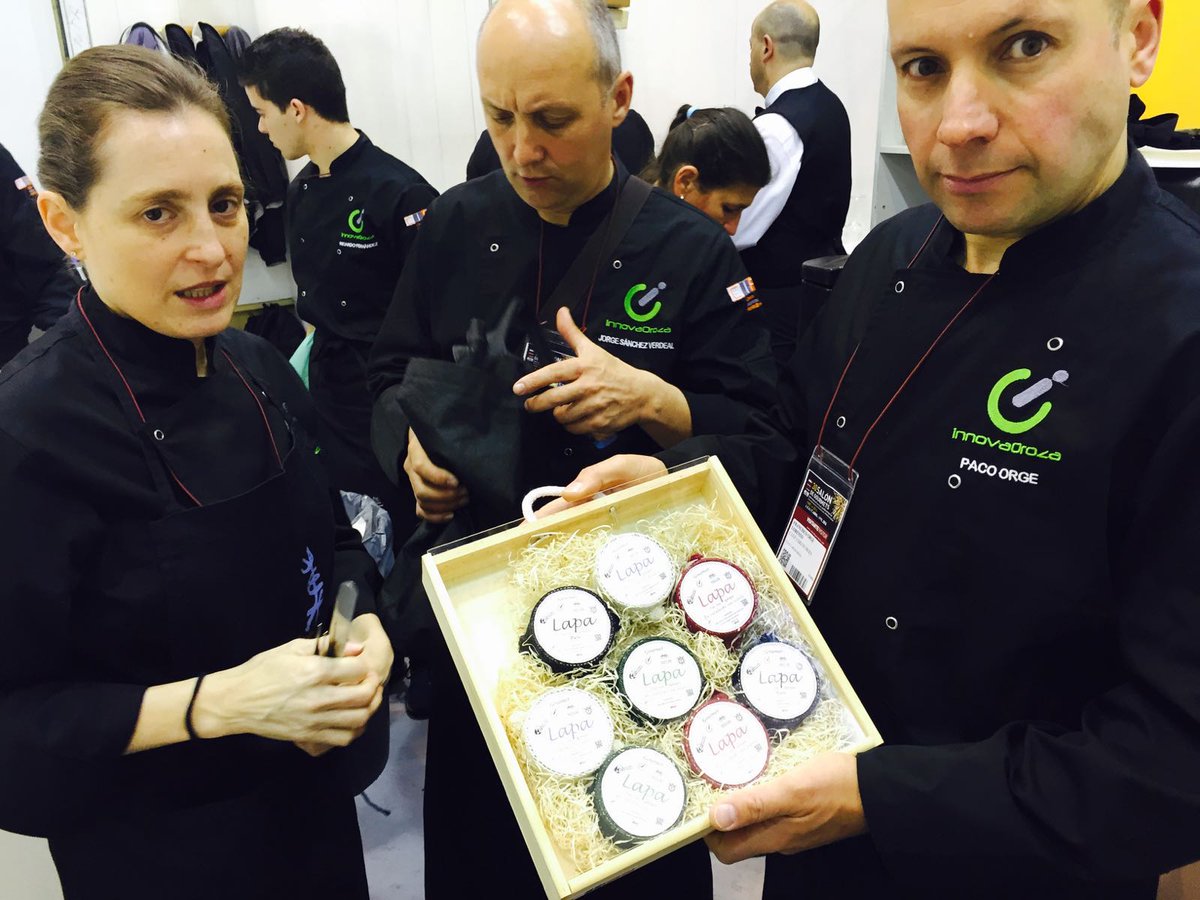 Innova_Oroza's tweet photo. Hoxe, en @SalondeGourmets presentamos Proxecto #innovación sobre usos culinarios #lapa  con @LabTaste &amp; @confrara https://t.co/J4zXH3n2jw