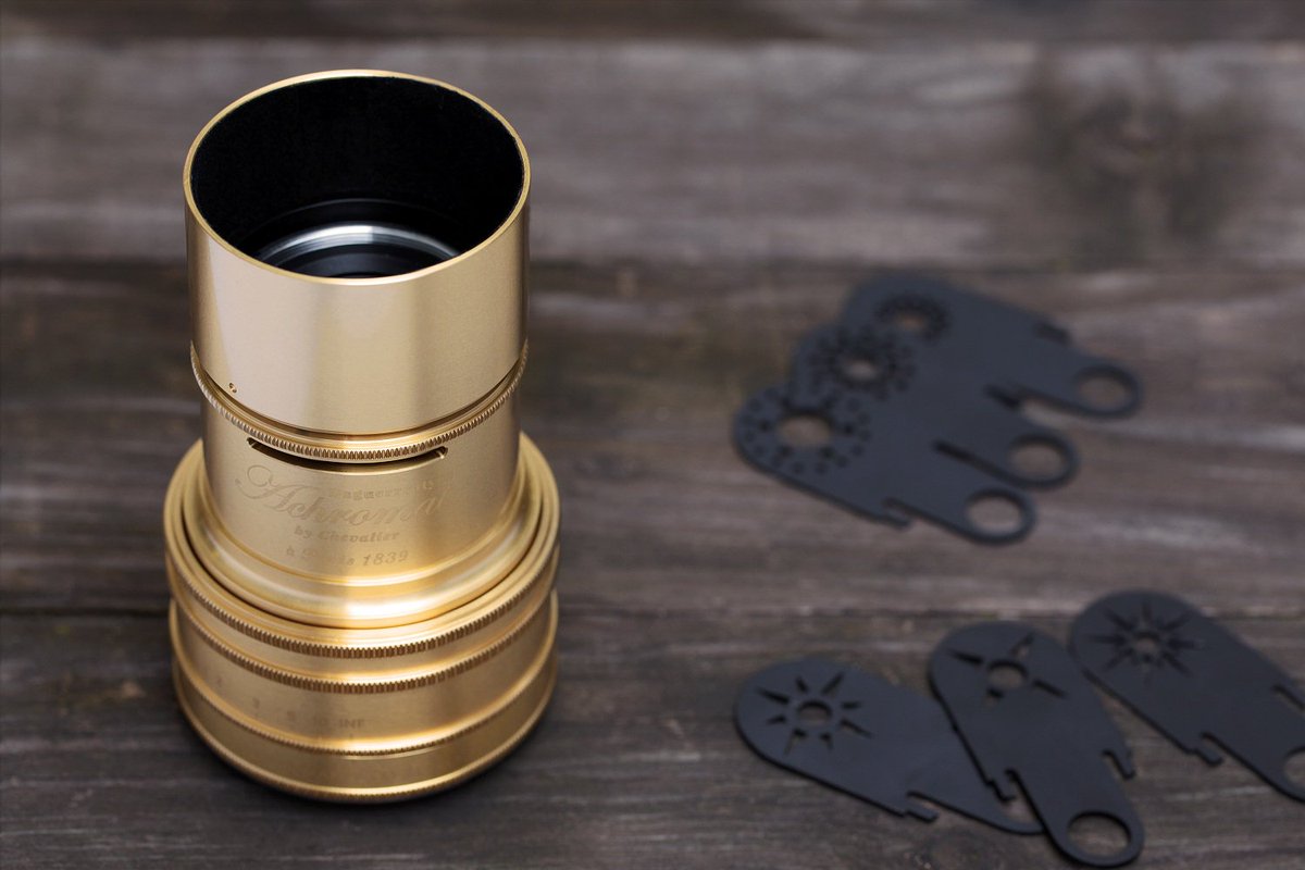 lomography's tweet image. We proudly present the Daguerreotype Achromat 2.9/64 Art Lens! Now available on Kickstarter: kck.st/1SzPaZG