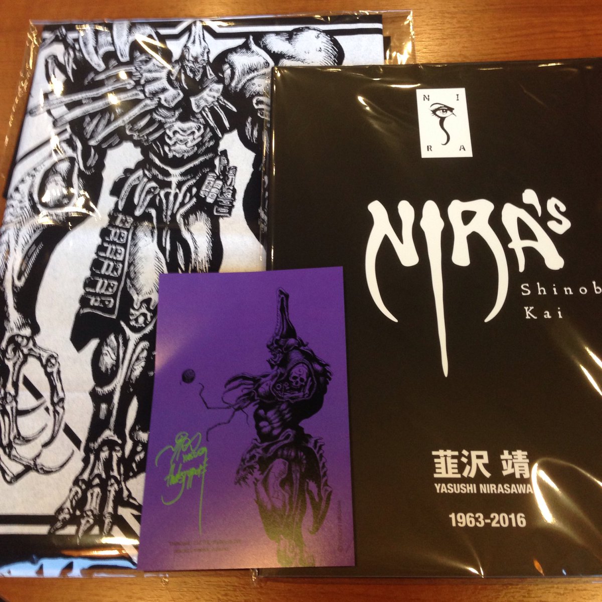 韮沢靖を偲ぶ会』終了。 ポストカード、バンダナ、特別なイラスト満載