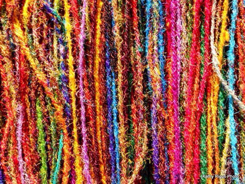 jackiegaleart's tweet photo. Can't beat a bit of bling! Silk sarees & metal threads for summer show work @ArtSourceUK #texture #coour #art #silk https://t.co/1qQyOIK9d5