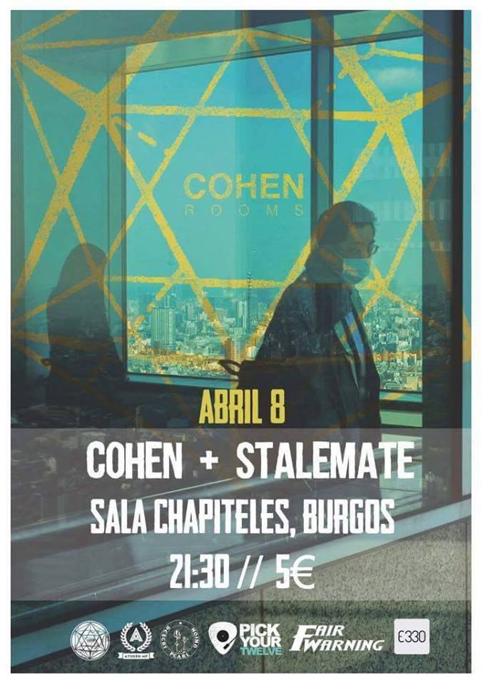 lasendaBurgos's tweet photo. Este viernes a las 21:30h. Cohen + @STALEMATE90 en @Chapiteles_Bur . https://t.co/AF3hwloht0