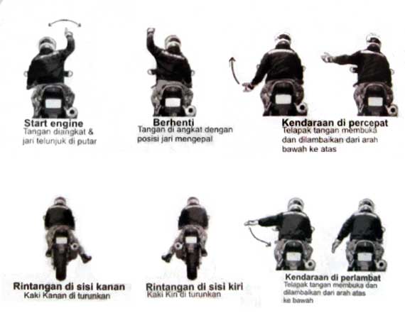 Begini nih HondaLovers, komunikasi yang biasanya dilakukan dijalan saat touring atau perjalanan berkendaraa motor.