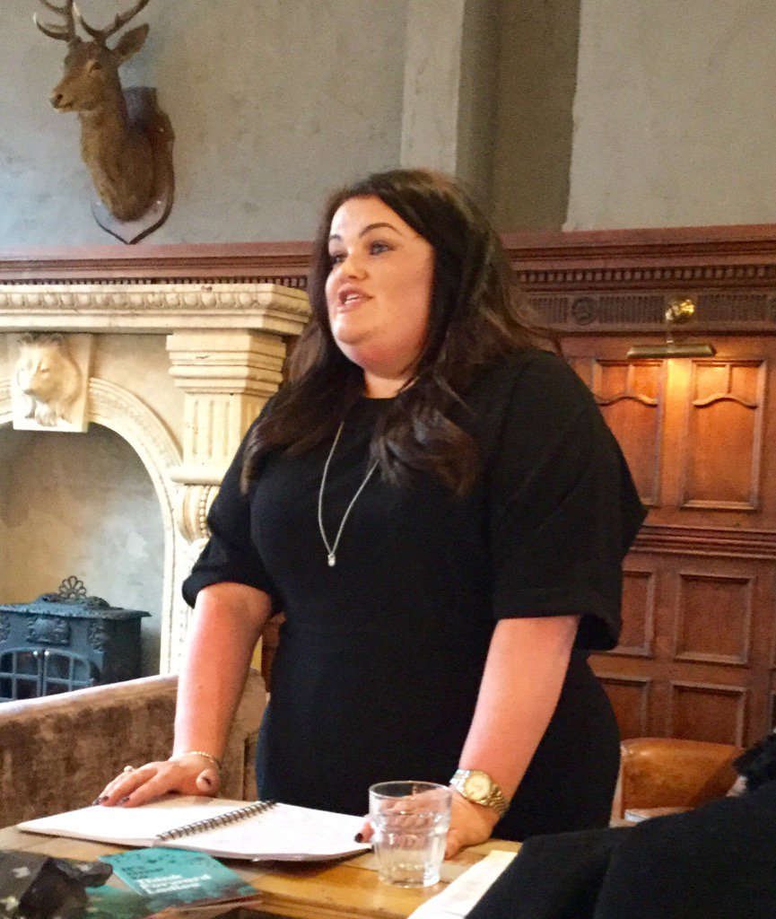 AATheCoach's tweet photo. @ProBloGroup #wiba2015 award winner Beck inspiring us at @AlbertsSchloss @ForwardLadies biz breakfast https://t.co/XEVhQcLmiy