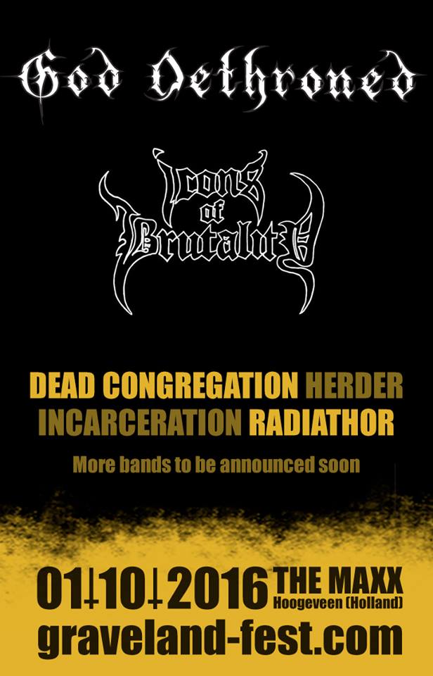 GravelandFest's tweet photo. Two new names for @Graveland2016 : #GodDethroned and #IconsofBrutality! 
Tickets: https://t.co/a0OMEwL2GJ https://t.co/jJwuJ5Qolf