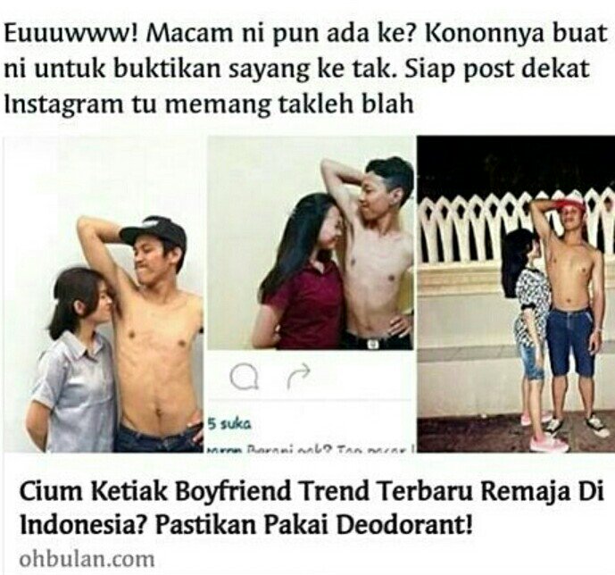 NabilaRico_'s tweet photo. bodoh amat "@Motif_Viral: "Cium ketiak boyfriend"
Trend terbaru remaja di indonesia untuk buktikan sayang. https://t.co/oOhgRojBcs"