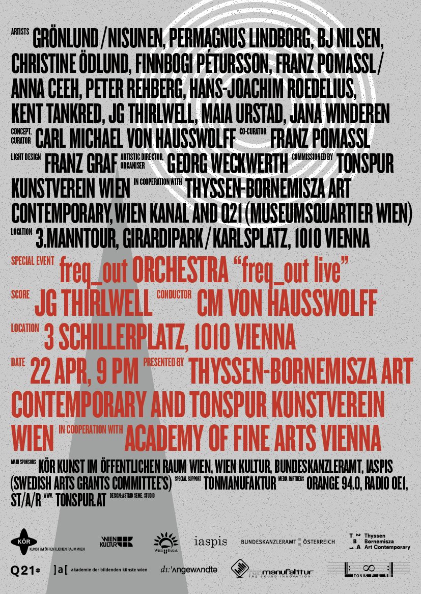 Now it's official!!! <a href="/freq_out/">freq_out</a> 12 - the last edition, soon in Vienna!!!
SAVE THE DATE!!!