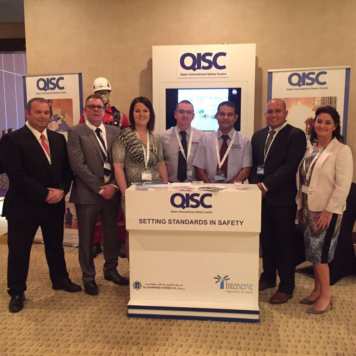 QISC's tweet photo. @QISC Team attending Leaders in Construction Summit held by #ConstructionWeekQatar. @CWMiddleEast #HSE #Qatar https://t.co/YoaYtdohf2