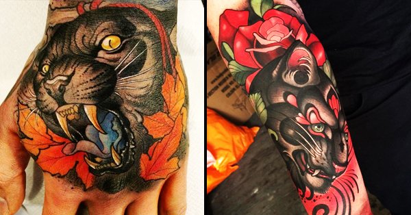ArtTattoo  Neo Traditional Black Panther Tattoo  The  Facebook