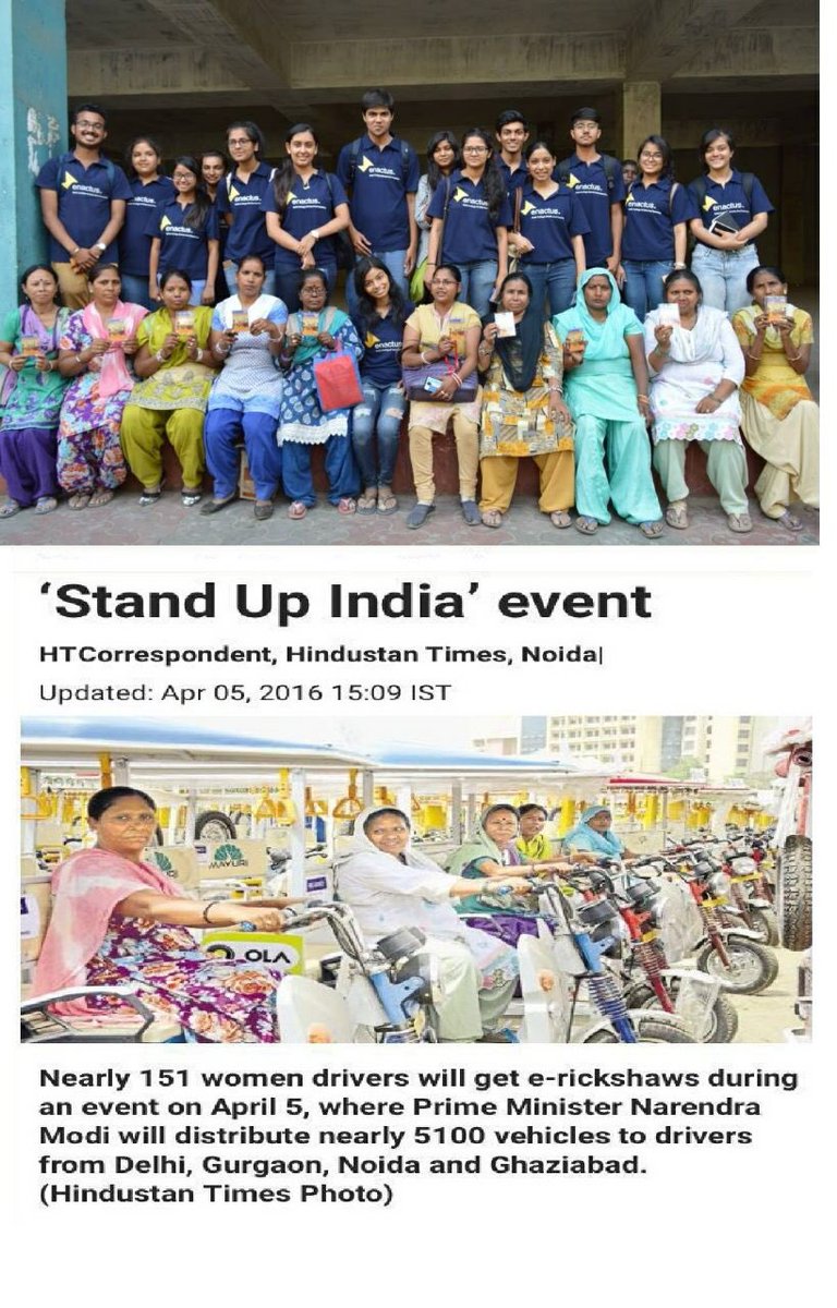 enactusdcac's tweet photo. Frm hiding behind veils
To driving the wheels
Of changing times
Our women make the headlines @htTweets @EnactusIndia https://t.co/l4Q0E3GLGG