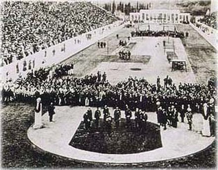 YanniKouts's tweet photo. April 6, 1896: First modern Olympic Games in Athens, opening ceremony at the legendary Kallimármaro Stadium. https://t.co/taOSr1Dnly