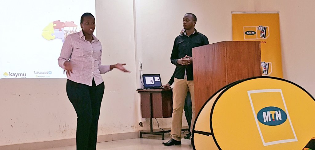 MTNRwanda's tweet photo. Team #SteadyPay pitches a digital #Ecommerce solution for #MTNECbyJumia #AfricanGenius @Ssebudandi @kizito_masaba https://t.co/ROMbvoordy