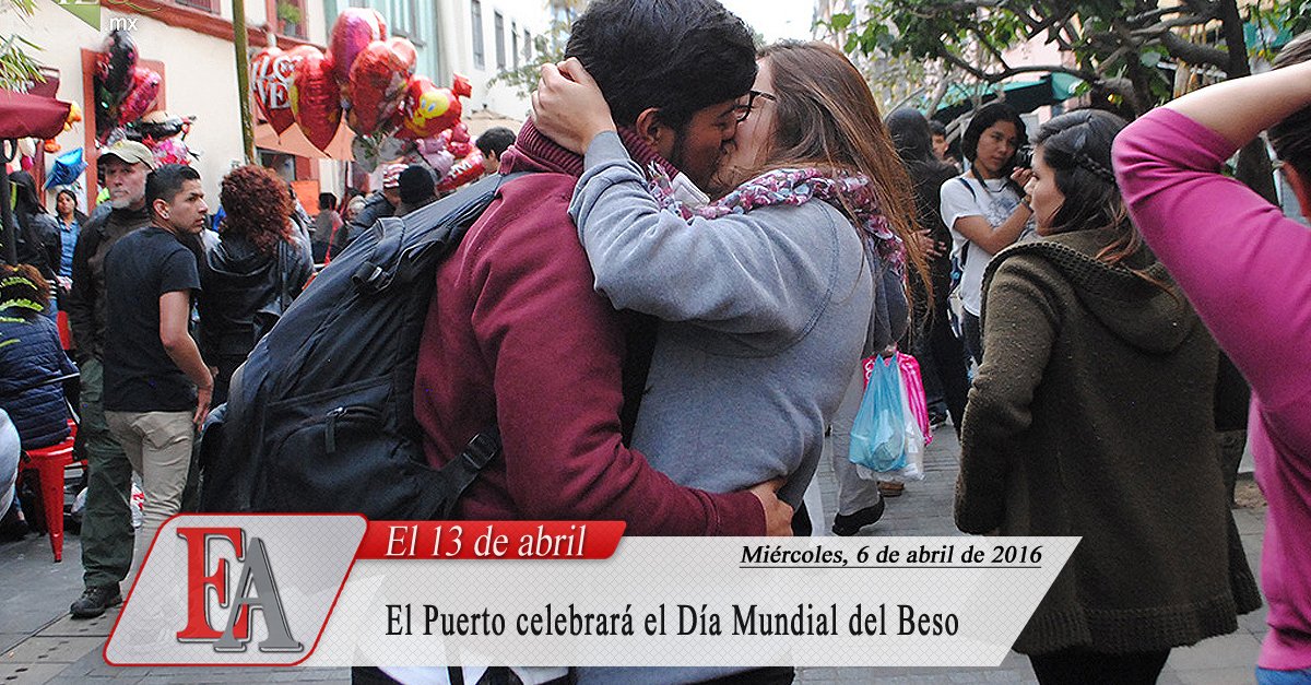 ElPuertoAC's tweet photo. #ElPuerto celebrará el Día Mundial del Beso el 13 de abril https://t.co/pTjB8ON39X https://t.co/DAAtSZCmeK