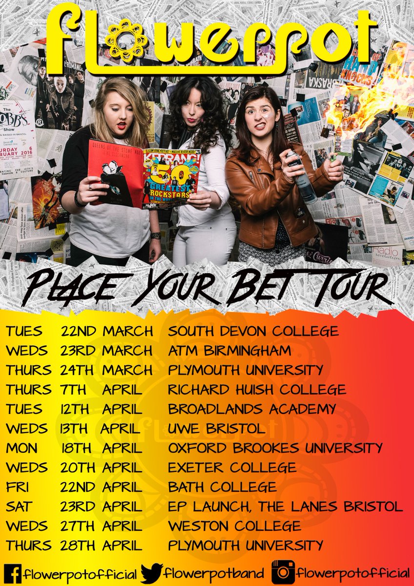 theanimalfarm's tweet photo. @Flowerpotband #tourdates #updated #pickOne #pickTwo #pickThemAll https://t.co/F7XZK51Vz7 https://t.co/u7JuGhkSwd https://t.co/EM4Lei9Fdv