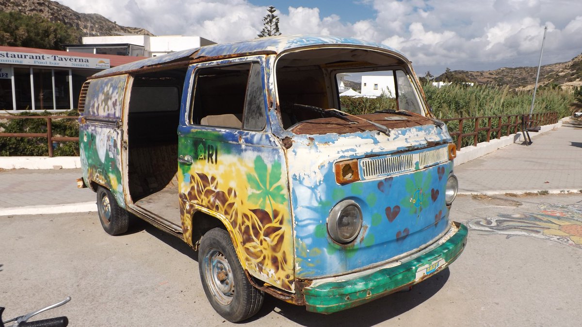 modern hippie van