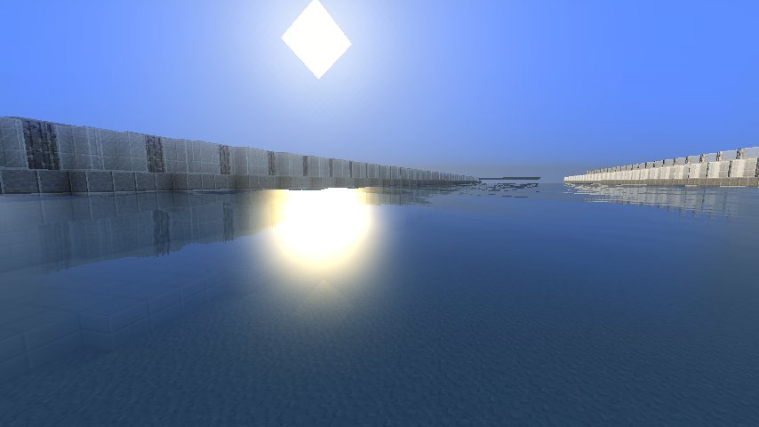 ゆーき على تويتر 少し前にデフォルトテクスチャでchocapic13 V4の影を使って撮影した画像 空にある太陽 は四角いのに水面に反射した太陽は丸いという Minecraft マインクラフト マイクラ T Co 9rs4dfvzsc