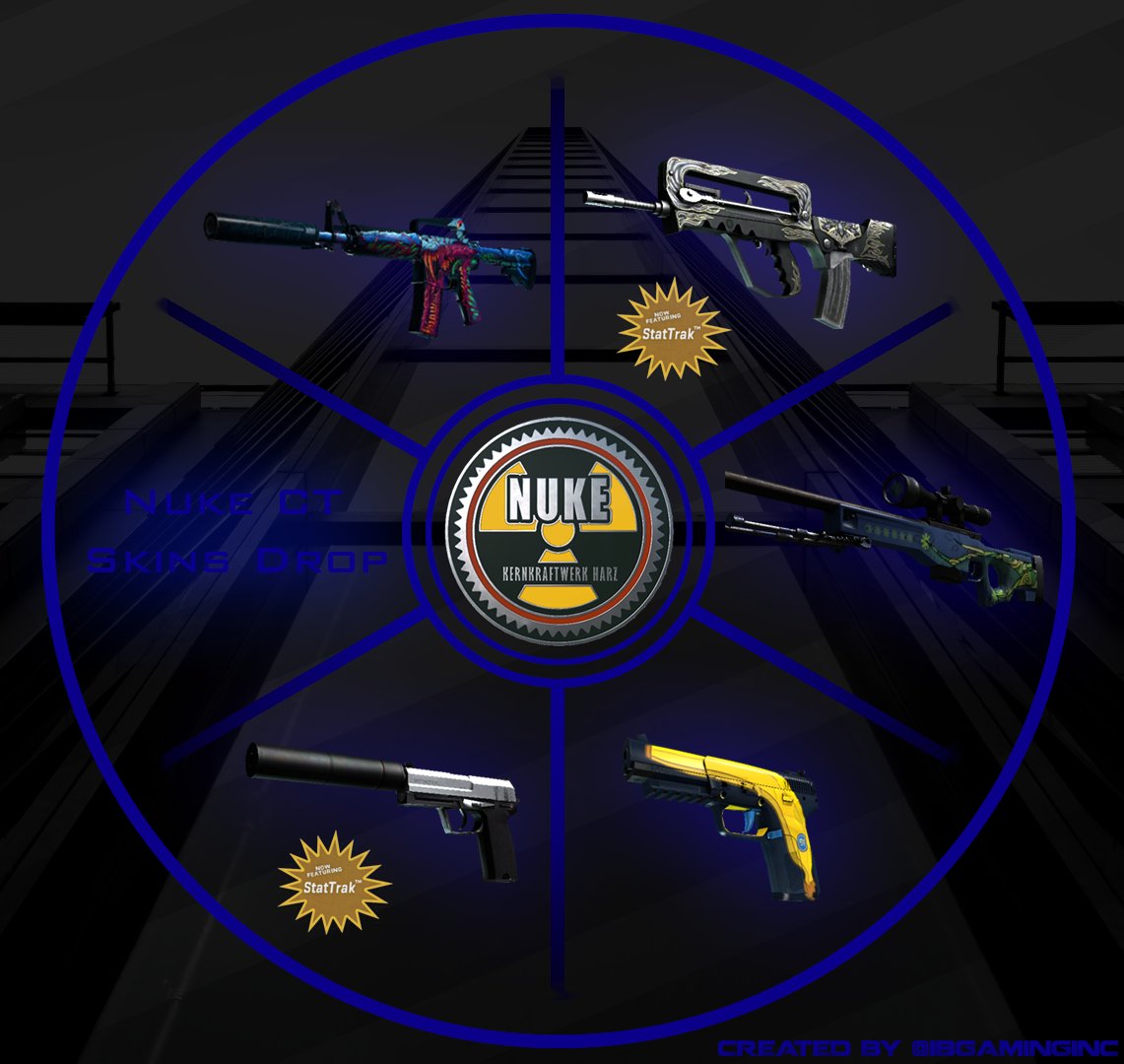 Dropping some loot again <3 Nuke pin code + CT skins! RT &amp; follow to enter :D
#CSGOgiveaway #csgoskins #CSGO