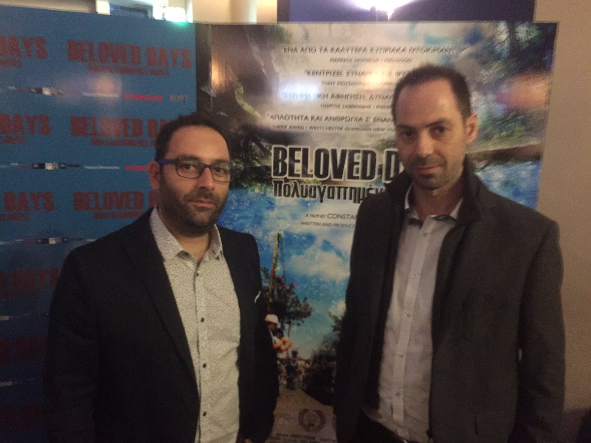 MariosKaratzias's tweet photo. The premiere of @BelovedDays #now at #KCineplex
Director @patsalides_c &amp; Producer @george_avraam #Cyprus
Well done! https://t.co/gld0dEizlm