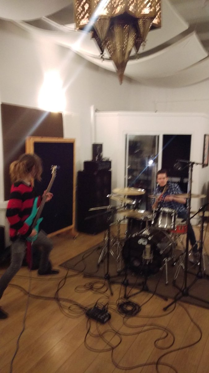 Recording session at Factory Studios! Two new songs coming your way!