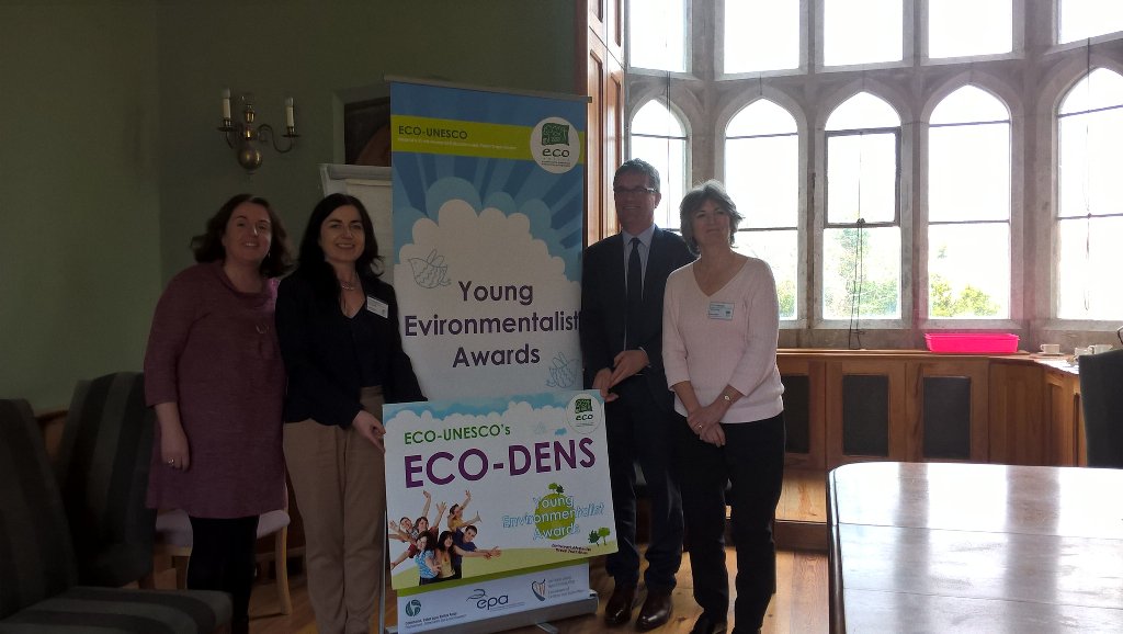 ECOUNESCO's tweet photo. Our esteemed judges take a moment to pose for a photo! #ecoden #yea2016 #cork https://t.co/f6R1w3C0e1