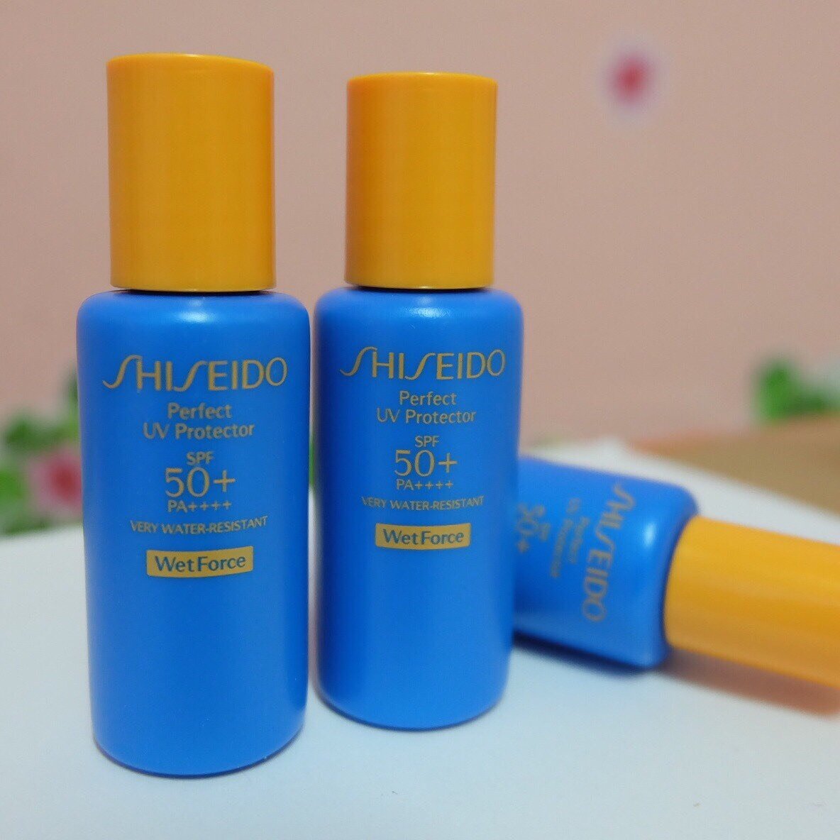 keshouhinmakeup's tweet photo. Shiseido Perfect UV Protector 50+ PA++++ Wetforce!! #ขายของ https://t.co/73WlNIPBIx