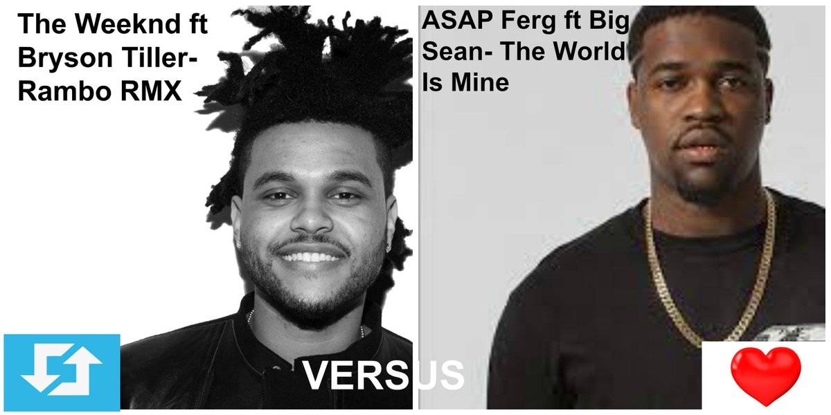 Time for VS with @AmplifyDot! RETWEET for <a href="/theweeknd/">Abel Tesfaye</a> 'Rambo' or LIKE for <a href="/ASAPferg/">FERG</a> 'The World Is Mine'