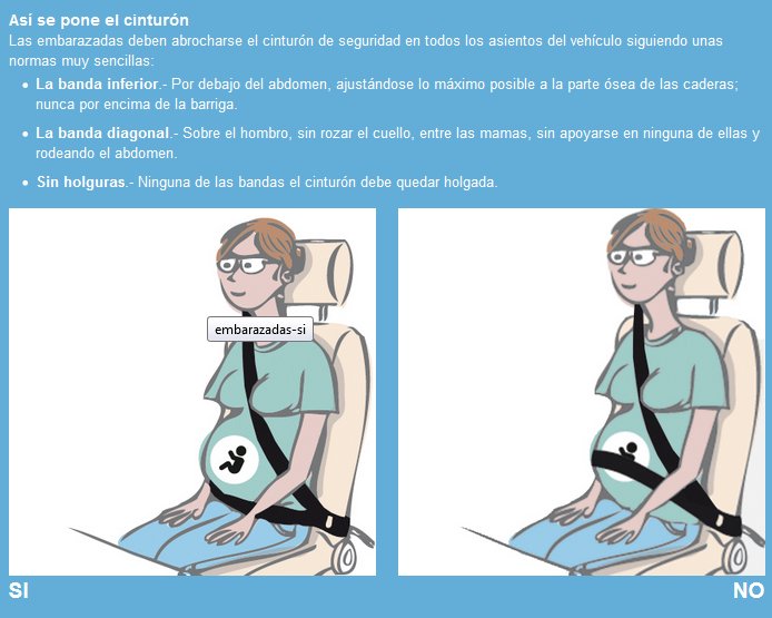 Si estás embarazada el #cinturón salva dos vidas. Pero póntelo bien revista.dgt.es/es/reportajes/…