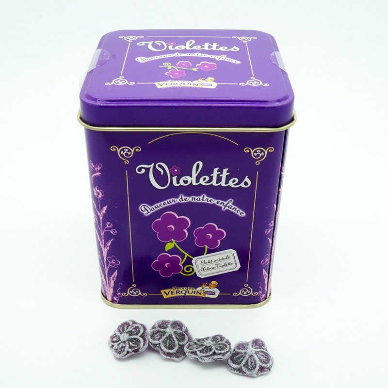 Violettes - Bonbon à la Violette Verquin - Boite métal 400g