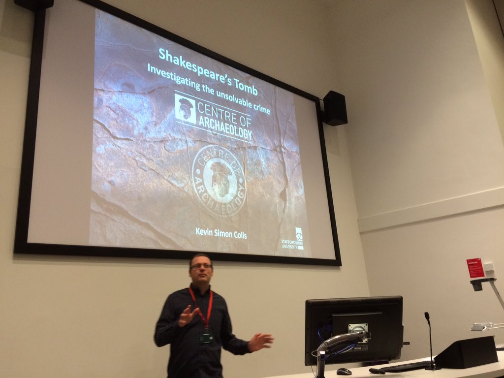 DrRachelBK's tweet photo. 1st is Kevin Colls - his Shakespeare research project @StaffsFACS_Dept #FACSConf16 Watch C4 catch up for more info! https://t.co/BvaGIRBxsu