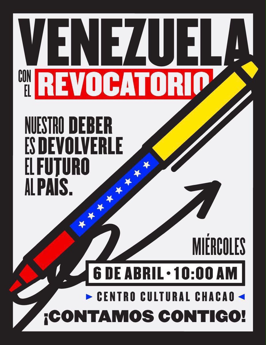 Leonardo_Padron's tweet photo. Hoy, a las 10 am, los ciudadanos expresaremos nuestro derecho constitucional a decir #YoRevoco . Te esperamos! https://t.co/7k0PSoc4F2