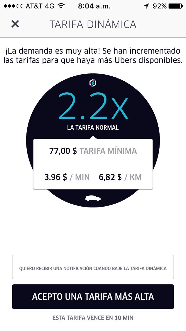 Soy_Moe's tweet photo. @Uber_MEX nos dice "te cobramos más para que haya más ubers" suena a "te cobro porque puedo" #uberladrones https://t.co/JnesAtrsI5