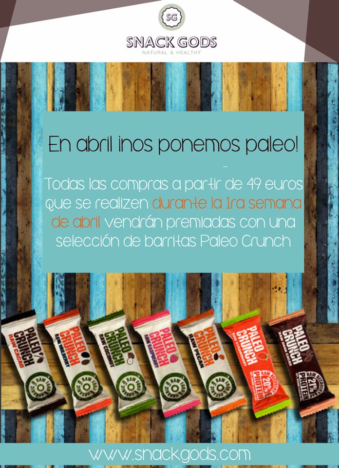 snackgods's tweet photo. Llévate un #SnackGods de Paleo Crunch https://t.co/R51HCr0NiA https://t.co/IubqeJtk8W