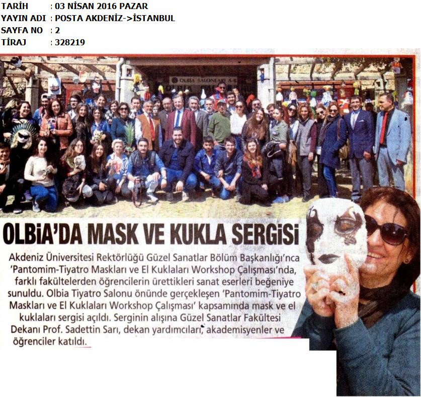 AkdenizGSF's tweet photo. @auetkinlik @BsnYayn "Mask ve Kukla " sergimizin haberi ve detayları için https://t.co/LpCKQQoy0r https://t.co/KbVvkNTg47