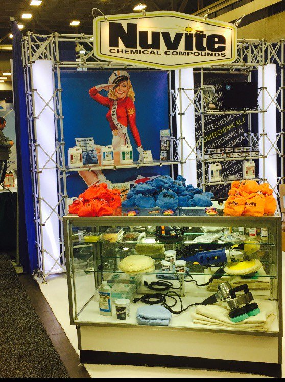 Nuvitechemical's tweet photo. DAY 2! at #MROAM #MRO2016 Come get your free samples!! Booth 842 #ShineSince49 #Aviation #AppearanceMaintenance https://t.co/TLZ0obrPqM