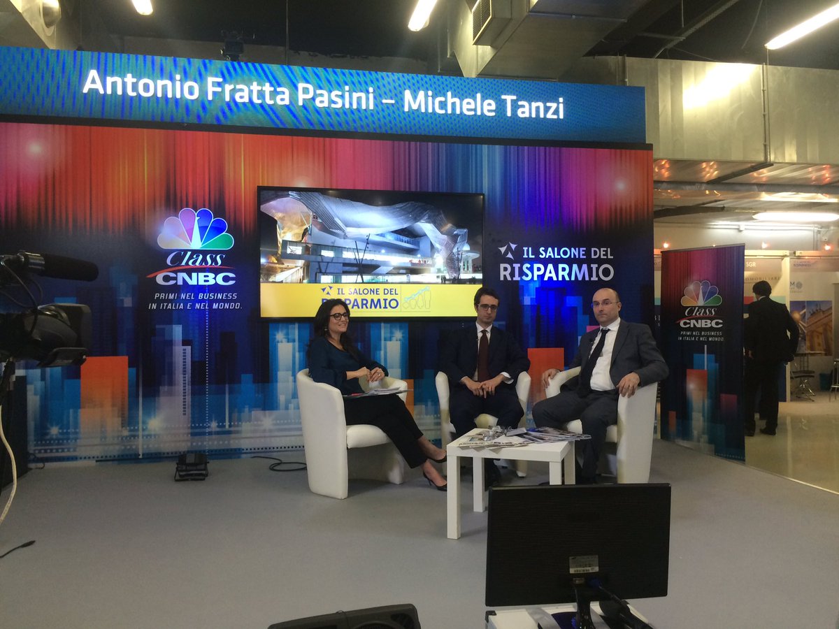 classcnbc's tweet photo. Live da #SdR16 con Antonio #Fratta Pasini @chebanca e Michele #Tanzi #objectway @salonerisparmio https://t.co/t62QUlqgi3