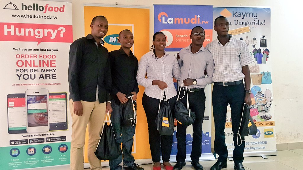 MTNRwanda's tweet photo. Winning teams! #SteadyPay & #MeLife are one step away from entering the #MTNECbyJumia Finals in Cape Town on May 27! https://t.co/UHRwN1mEuV