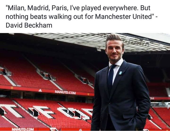 RedorDead07's tweet photo. Becks knows best #mufc #Legend https://t.co/UeO4RW6nJW