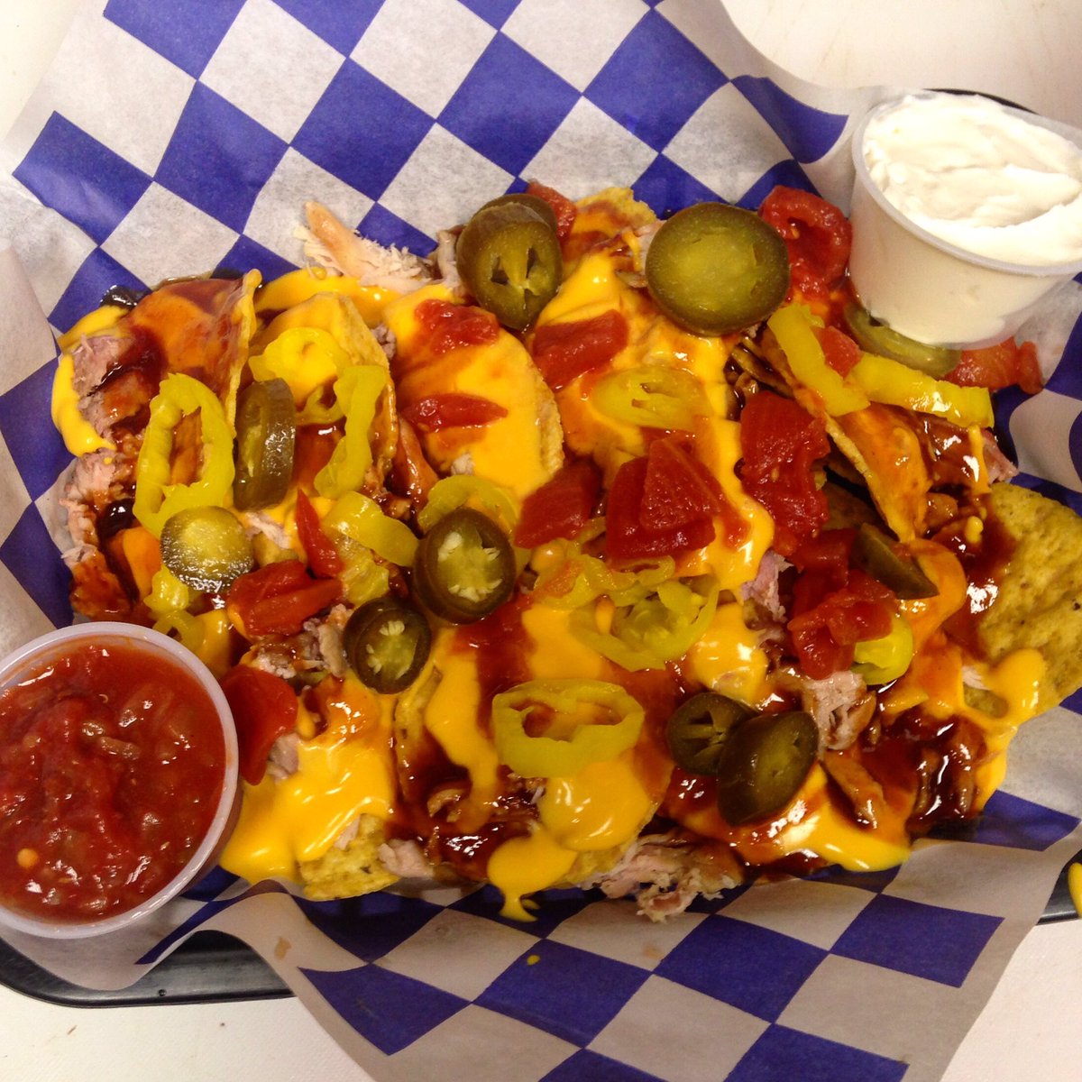 Pulled pork nachos! #ABRoadEatsWB