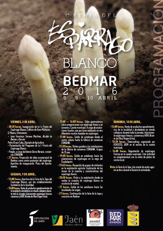 pmartinezmoreno's tweet photo. Del 8, 9 al 10 de Abril en Bedmar tienes una cita con el espárrago blanco. @jaenturismo @viveandalucia @JFrSerrano https://t.co/AdIWwTFuXw