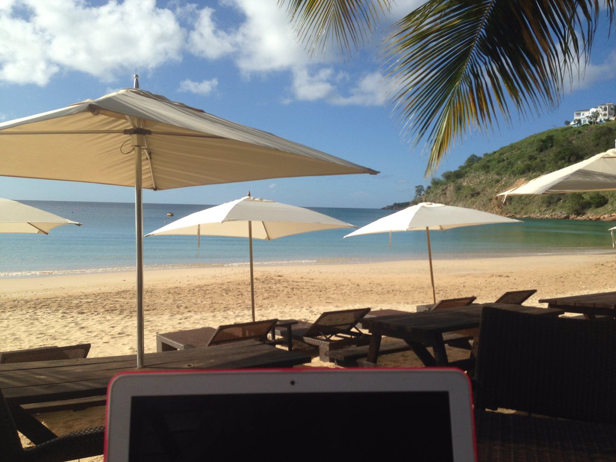 My favorite office! #roomwithaview #davidas #anguilla #crocusbay