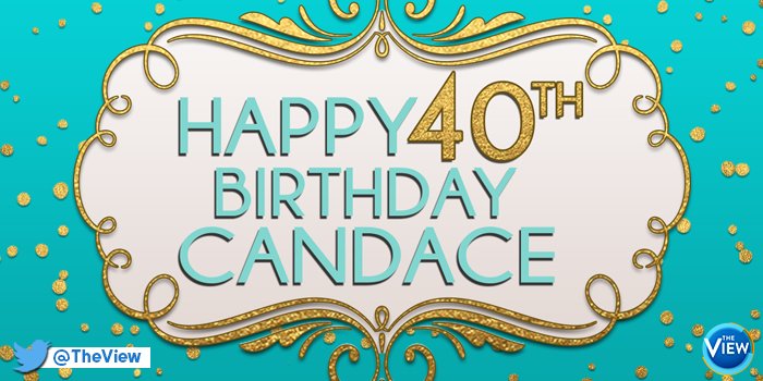 TheView's tweet photo. We're LIVE and we're celebrating @candacecbure’s 40th with a dance by @iamvalc + @MaksimC, @4kingandcountry, &amp; MORE! https://t.co/Q34jfqV4Su