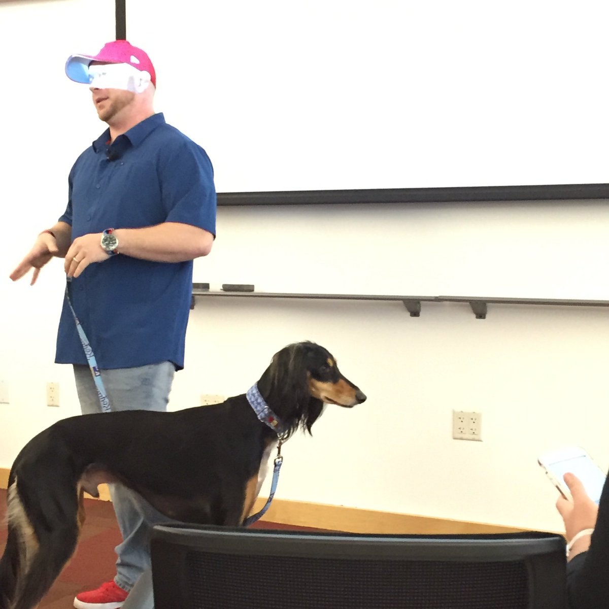 Puppies at <a href="/1MillionCupsKC/">1 Million Cups KC</a> this morning #KcEntrepreneurship @SLiKHound
