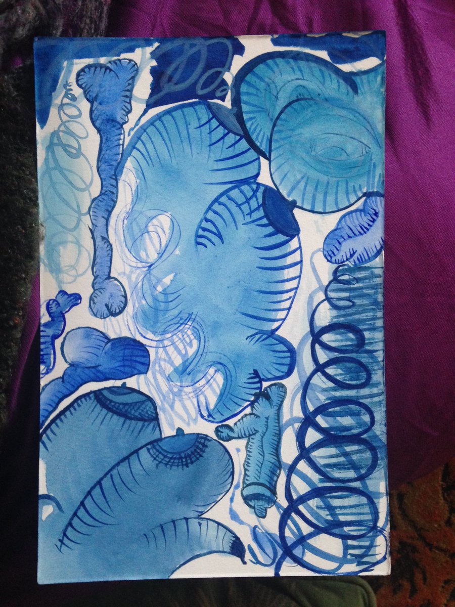 VioletHarlow's tweet photo. #Blue #ArtShow this weekend! @lottastudio #Westville #NewHaven w/@LysGuillorn Katrina Goldblum &amp; Shaunda Holloway https://t.co/IYpfw4scY4