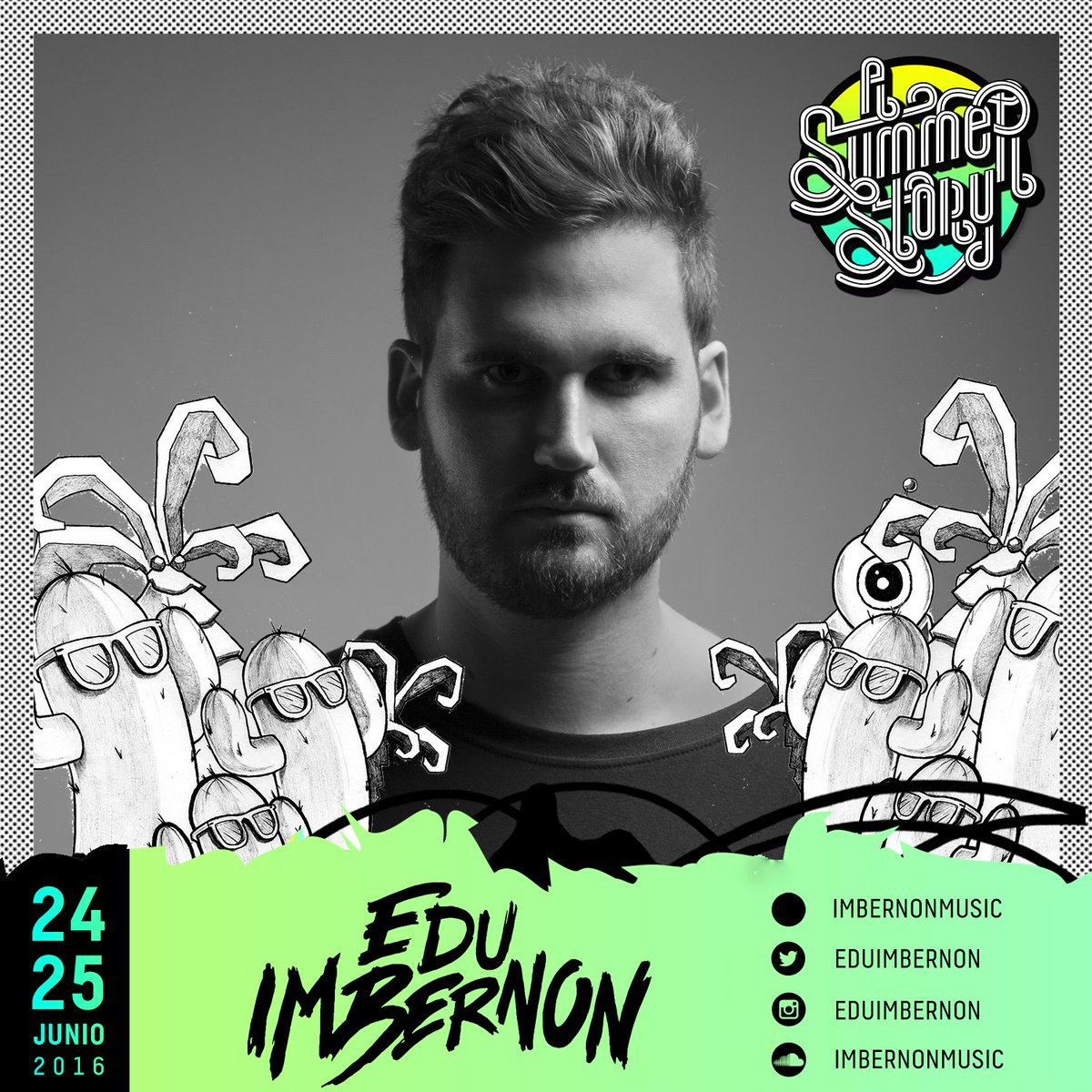 ASummerStoryOfi's tweet photo. RT. Sorteo 1 ABONO. El artista nacional referente en la escena electrónica. #ASummerStoryConfirma a @EduImbernon https://t.co/493Q85Psyd