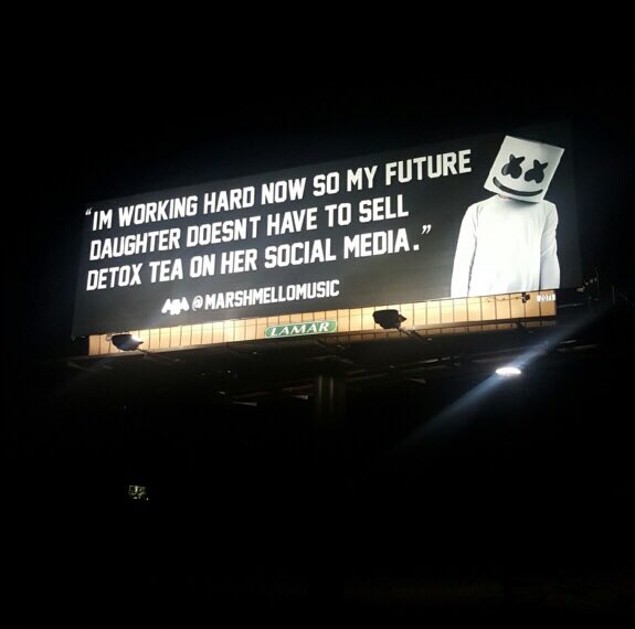 marshmello's tweet image. I got one too @diplo @MAJORLAZER #coachellabound