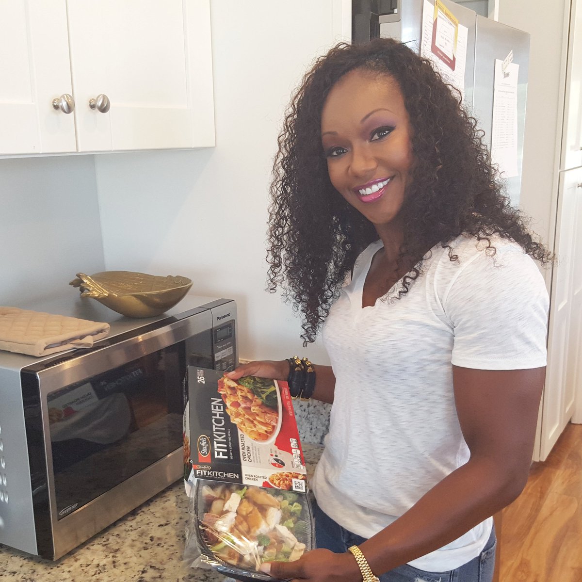 CarmelitaJeter's tweet photo. .@stouffers #FitKitchen meals are convenient to make, satisfying and delicious #thisisfit #Ad https://t.co/vXf8QhFfYg